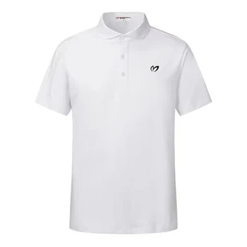 Гольф-топ 2023, новая летняя мужская рубашка с круглым вырезом и коротким рукавом