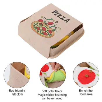 Игрушка-головоломка для домашних животных, форма пиццы для снятия стресса, медленное кормление, развитие навыков естественного добывания пищи в форме пиццы