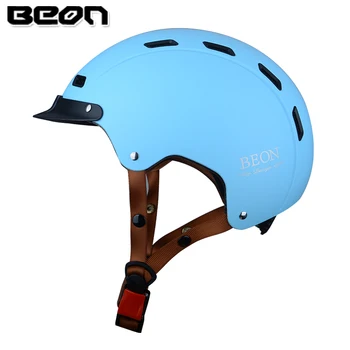 Легкий шлем BEON Для мальчиков и девочек, мотоциклетный электрический велосипед, скутер, детский защитный колпачок на половину лица, детский шлем Cascos Moto
