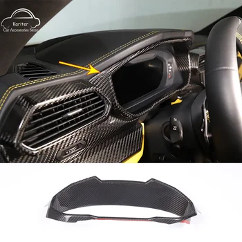 Настоящее углеродное волокно для Lamborghini URUS 2018-2021 Автомобильный Стайлинг Внутренняя панель приборной панели, рамка, наклейка, Автоаксессуары