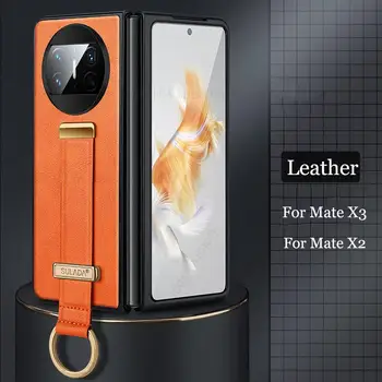 Capa Для Huawei Mate X3 Кожаный чехол-подставка для телефона Huawei Mate X2, ультратонкая Подставка для браслета, Противоударный чехол для Mate X3