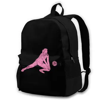 Волейбольные рюкзаки Мужской Красивый рюкзак с принтом, сумки для треккинга из полиэстера