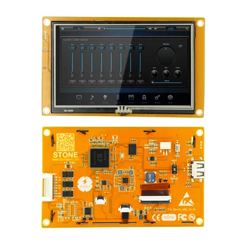 4,3-дюймовый Интеллектуальный модуль отображения сенсорной панели HMI с портом RS232/TTL/USB для промышленного управления