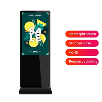Сенсорный 50-дюймовый ЖК-монитор системы Android, рекламный экран в помещении