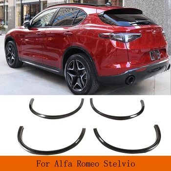 Защита боковых колесных арок из настоящего углеродного волокна для Alfa Romeo Stelvio Standard 2017 2018 2019