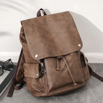 Ретро Модный Мужской рюкзак для путешествий на открытом воздухе, рюкзак для мужчин, 16-дюймовый рюкзак для ноутбука, Мужские И женские студенческие школьные сумки