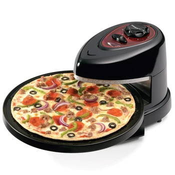 Pizzazz® Вращающаяся печь для пиццы Plus 03430, черная