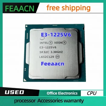 Процессор Usado Xeon E3-1225V6 3,30 ГГц 8 М 73 Вт LGA1151 E3-1225 V6 Четырехъядерный процессор E3 1225 V6 processador E3 1225V6 Frete grátis