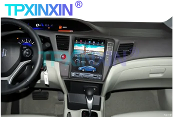 Для Honda Civic 2012 + Tesla Android 9 Carplay Автомобильный GPS Навигатор Мультимедийный DSP Плеер Авто Аудио Радио Рекордер Стерео Головное Устройство