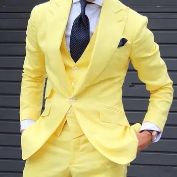 Мужские Костюмы на заказ, новейшие модели пальто и брюк, Модный Мужской костюм для Свадьбы, костюм Жениха, Пиджак, 3 предмета в комплекте