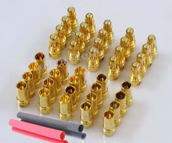 20 пар/лот 3,5 мм RC Разъем Gold Bullet Батарея ESC Разъем типа 