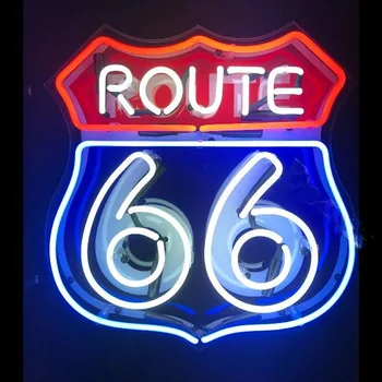 Логотип California Route 66, Неоновые Вывески, Американский Дорожный Светильник, Реклама Пивного бара, Отеля, Магазина, Витрина для Раскрашивания, Знаковая Вывеска