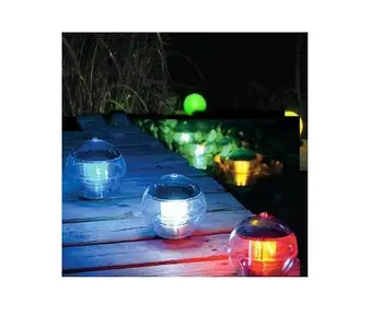 48 шт./лот, Многоцветный Садовый Пруд для плавания, Озерный Шар, светодиодный Плавающий светильник на солнечной энергии As208
