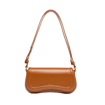 Увядший 2023 Новый Французский Модный Блоггер, кожаная квадратная сумка в стиле Ретро, сумка для подмышек, Повседневные Универсальные Офисные женские сумки, Женские