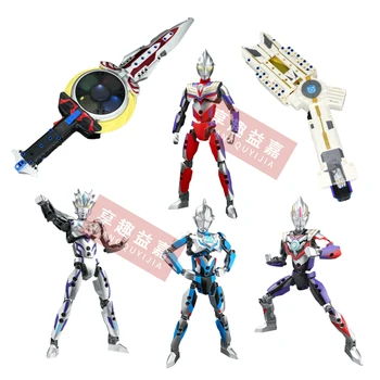 Серия 2023 Ultraman Новая фигурка героя, оружие, кирпичи, Строительные блоки, Аниме-модель, Детские подарки, коллекция фильмов