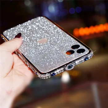 Дропшиппинг Бриллиантовый Блестящий Металлический Бампер С Кристаллами Для iPhone 14 11 12 13 Pro Max iPhone14 Plus X Xr Xs Max Чехол