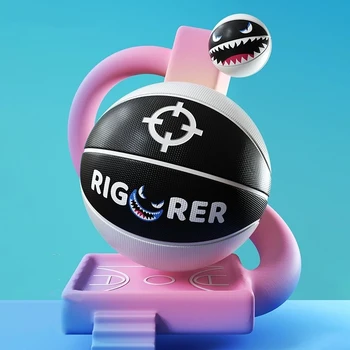 RIGORER Детский Баскетбольный мяч Monster PU для тренировок в помещении и на открытом воздухе, Нескользящий Износостойкий Баскетбольный Мяч, Размер 5