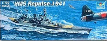 Бесплатная доставка HMS Repulse Сборочные модельные наборы Modle building Trumpeter масштаб 1/700