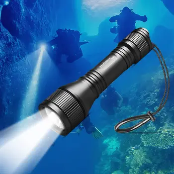 Фонарик Для подводного Плавания ORCATORCH D550 Профессиональный светодиодный фонарь для подводного плавания Мощные фонари Водонепроницаемое Снаряжение для подводного плавания