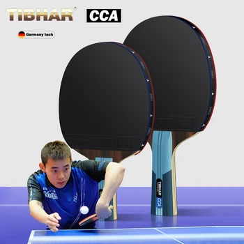 TIBHAR Chen Chien-Ракетка для настольного тенниса An Edition Ebony VII Blade Ping Pong Paddle CCA Бита для пинг-понга для Быстрой атаки