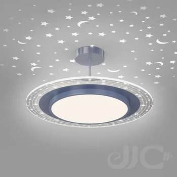 JJC Современные Простые Светильники для спальни в скандинавском стиле, Потолочные светильники для круглой комнаты с креативной звездой, Потолочные светильники для спальни в домашнем хозяйстве