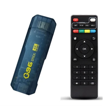 Домашний Кинотеатр Q96 Dongle Smart TV Box Android Allwinner H313 Четырехъядерный 2,4 G Двойной WIFI 4K HDR телеприставка H.265 EU Plug