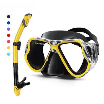 Новые лучшие товары Снаряжение для подводного плавания Маска Плавательные очки Маска для дайвинга Коробка Маска для подводного плавания