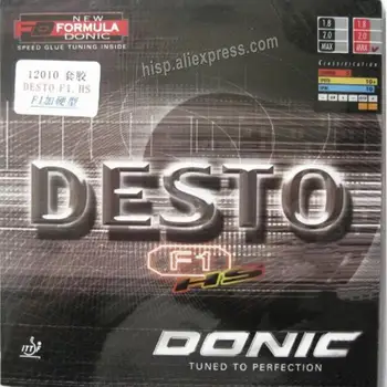 Оригинальные резиновые ракетки для настольного тенниса Donic DESTO F1-HS 12010, ракетки для настольного тенниса, спортивная ракетка