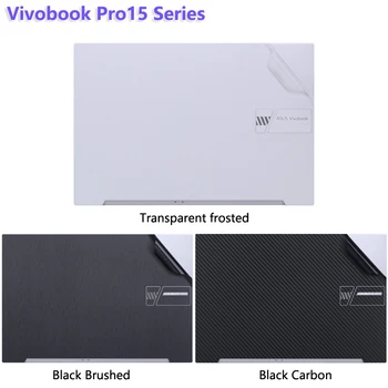 Наклейка для ноутбука из углеродного волокна, Наклейки для кожи, Защитная крышка для ASUS Vivobook Pro15 M6501R 2022/Pro15 K6502V 2023 15,6 дюймов
