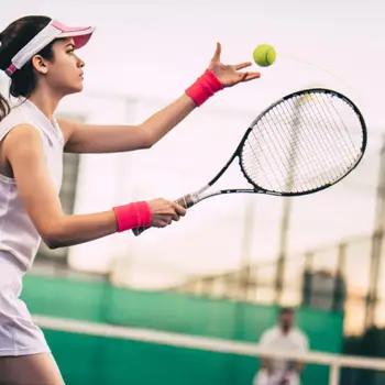 Универсальный теннисный тренажер Прочный теннисный тренировочный мяч со струнным инструментом Портативный тренировочный теннисный мяч для занятий спортом
