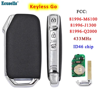 Ecusells Автомобильный Дистанционный ключ 4A с чипом 433 МГц для Kia Sportage K5 Forte После 2017 Auto Smart Promixity Card 81996-M6100/81996-Q2000