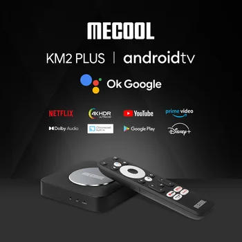 MECOOL KM2 Plus Глобальная версия Android 11 TV Box 4K Amlogic S905X4 2G DDR4 16GB WIFI5 BT5.0 HDR 10 Домашний медиаплеер телеприставка