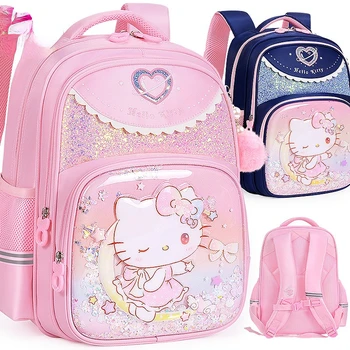 Aoger Hellokitty Школьный ранец для девочек начальной школы, Новый детский мини-рюкзак Hello Kitty, женские сумки для