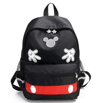 Сумка Disney с Микки и Минни, Водонепроницаемый Рюкзак Большой емкости, для путешествий на открытом воздухе, Женская сумка для девочек, сумки для учащихся младших классов средней школы